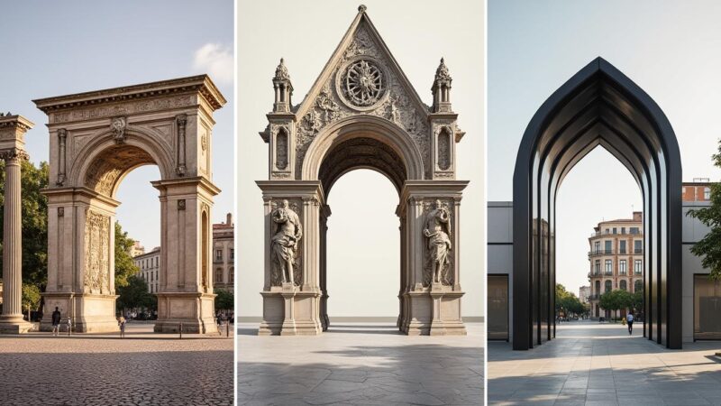 Tout savoir sur les arches : histoire, styles et utilisations modernes