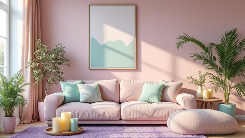 Tout savoir sur les teintes pastel pour une décoration douce et tendance
