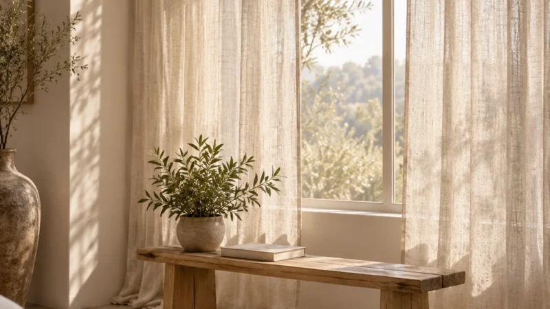 Voilage en lin moderne : les plus belles tendances pour votre intérieur