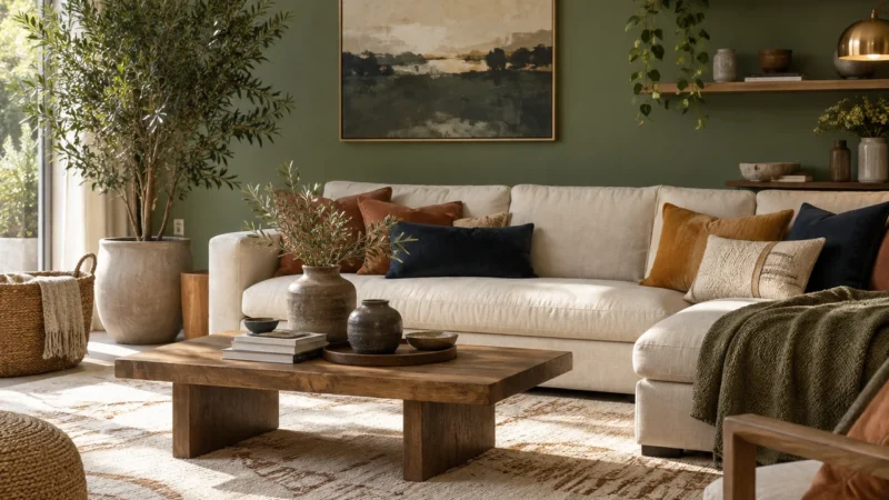 Tendances couleur salon 2026 : les 12 teintes qui transforment votre intérieur