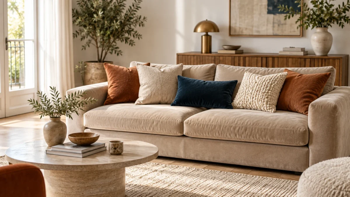 Coussins de décoration salon : comment les choisir et les associer