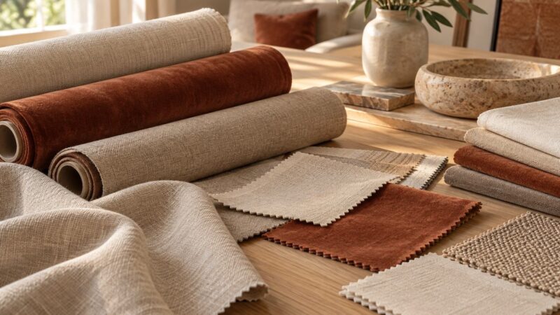 Tissu d’ameublement au mètre : guide pour bien choisir