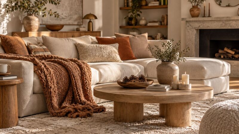 Textiles d’hiver : transformer le salon en cocon